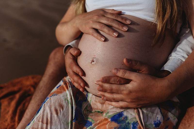 Pregnancy Beach Session With Rosie & Josh~ Isle of Wight Photographer~ Ann Owen Photography